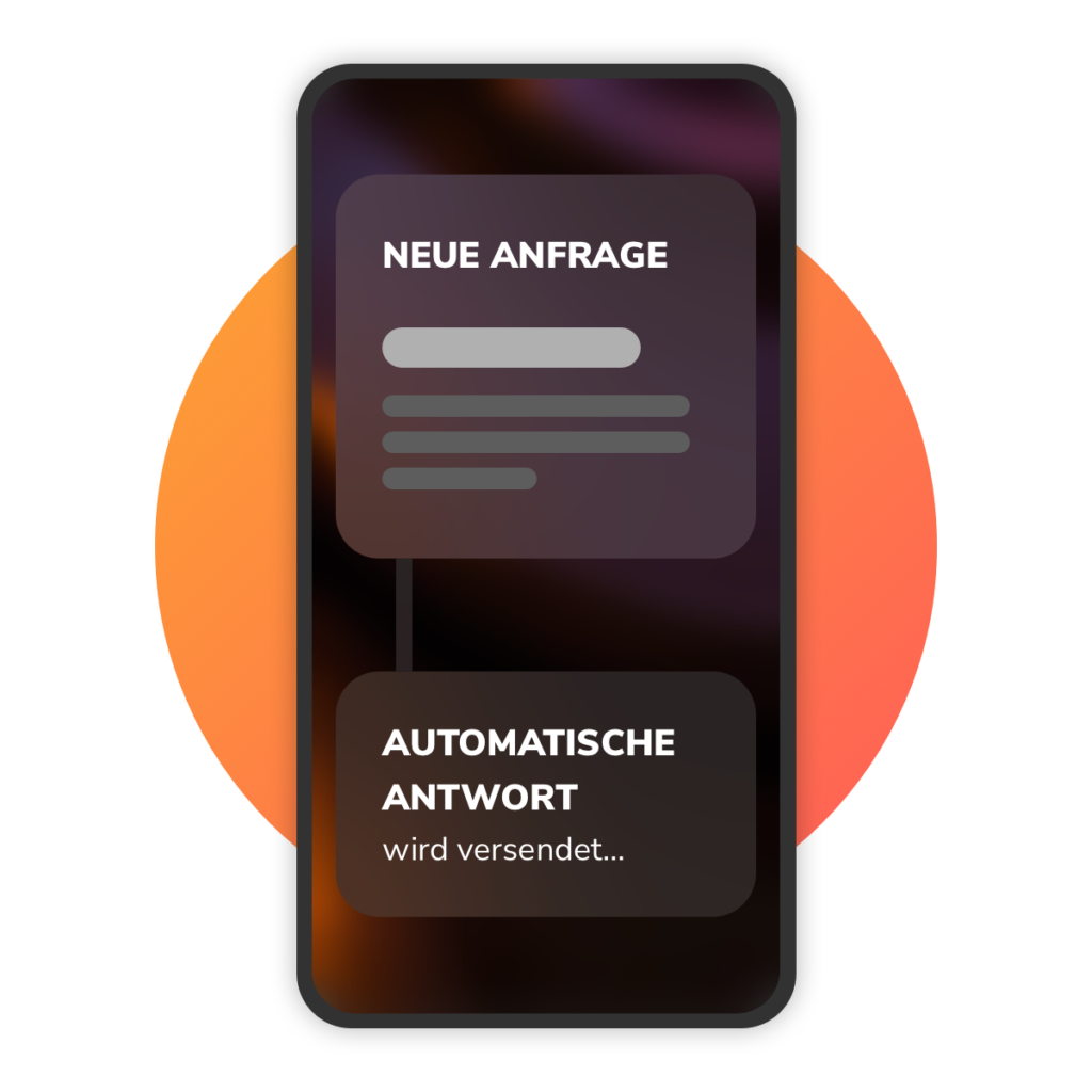 Automatische Antwort wird versendet